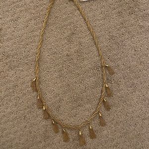 3/$15 Ann Taylor Gold Tassel Necklace